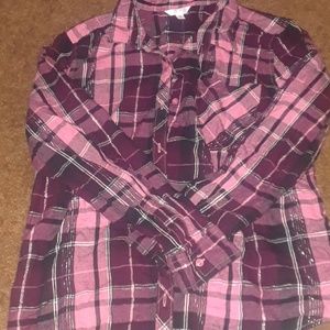 Pink plaid shirt